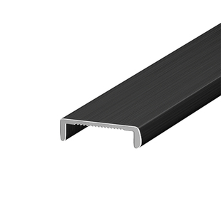 U型铝合金包边条橱柜门免漆板封边条免开槽生态板收口边门板扣条