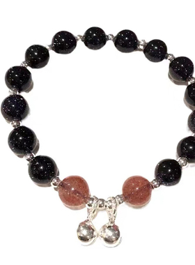 猫眼石铃铛女生ins小众设计串珠