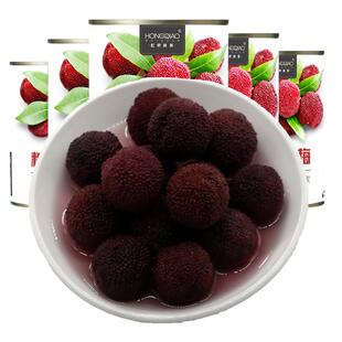 新鲜杨梅罐头425gX6罐整箱餐饮烘焙原料蛋糕商用糖水杨梅水果罐头