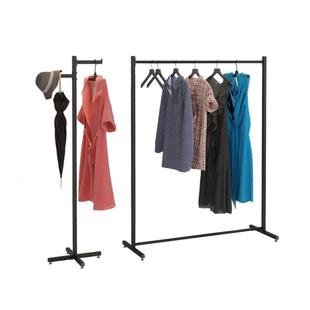 简易挂衣架落地家用卧室阳台衣服展示架衣帽架宿舍晾衣架加粗钢管