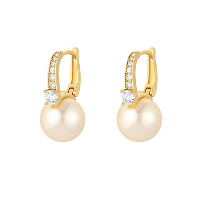 一撇一捺YPYN人造珍珠耳钉女温婉