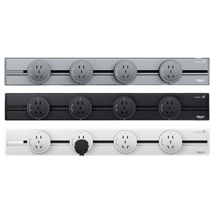 德力西铝合金轨道插座适配器开关电源超薄DEGC3L系列明装移动插排