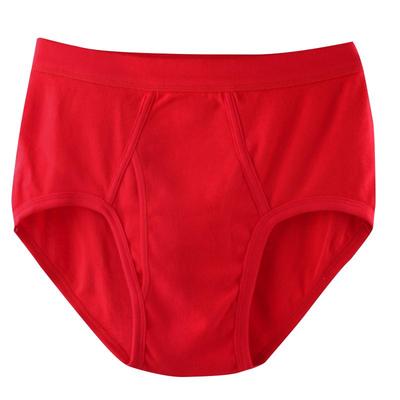 水晶豆男士三角内裤大红色本命年