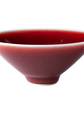 玖廷手工陶瓷个人主人杯郎红茶杯