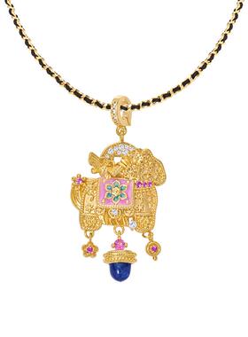 《千金巡游》马年复古设计高级感轻奢小众重工精致纯银吊坠项链女