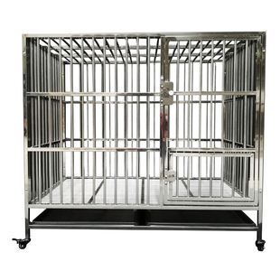 不锈钢狗笼小中大型猛犬宠物狗狗笼子带厕所分离室外户外定制狗窝