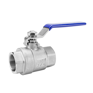 304/316L不锈钢两片式球阀国标重型加厚二片式内螺纹丝扣Q11F-25P