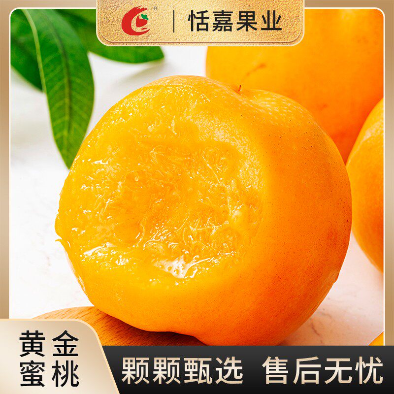 东北黄金蜜桃芒果桃3-4.9斤新鲜黄油桃现摘现发桃子