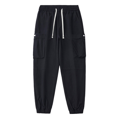 雅鹿纯棉束脚工装休闲裤男