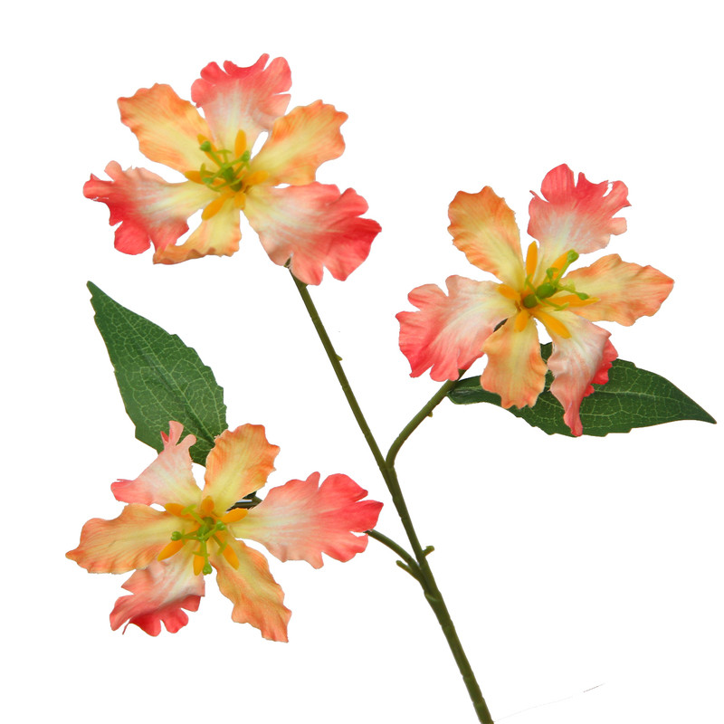 婚庆绢花婚礼布置花排插花橘色系