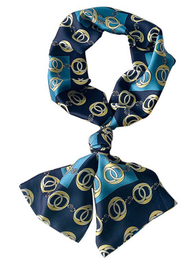 女穿搭西装高级感丝巾围巾项链配饰毛衣链衣服系围脖子挂件吊坠