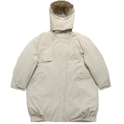 90白鸭绒可拆连帽立领羽绒服