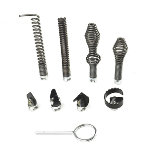 疏通刀头钻头【80型疏通机通用配件】直径16mm弹簧前端钻头刀头