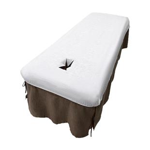 一次性床罩美容院按摩床专用床垫防尘防油带洞四角带皮筋固定床笠