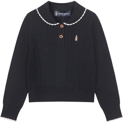 暇步士女童毛衣春秋学院风线衣