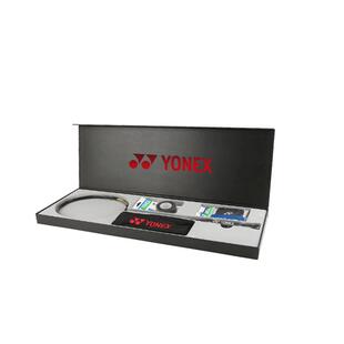 YONEX尤尼克斯羽毛球拍AXSV银白礼盒套装yy超轻全碳素nffl单拍4u