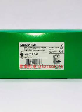 议价施耐德C60断路器MGN61359, D曲线, 3P, 480V, 4A, 隧道式接线