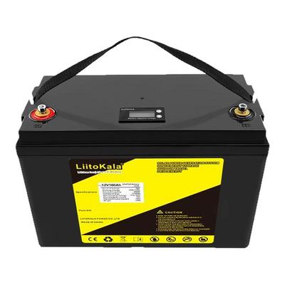 LiitoKalaLiitoKala12V100Ah+LCD磷酸铁锂电池 户外夜市LiFePO4