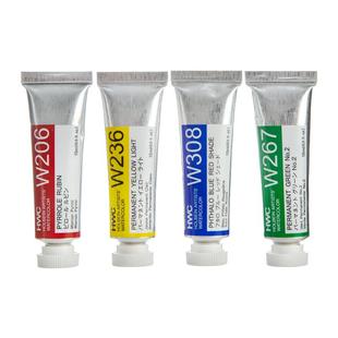 日本荷尔拜因水彩holbein132色5ml透明管彩15ml管装水彩画套装HWC颜料单支可做固体水彩分装颜料