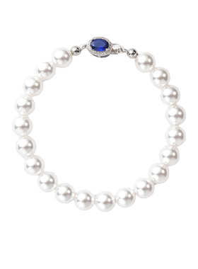 蓝宝石扣手饰西大班952银轻奢