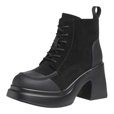 星期六加绒马丁靴短靴女2025新款