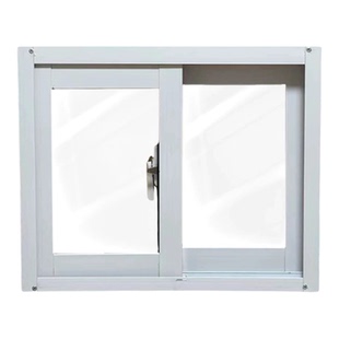 白色推拉窗带毛条1.2mm铝合金自建房厕所通风窗厂房车库采光小窗
