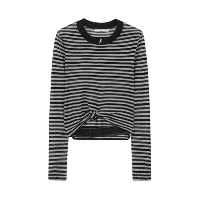 REVAN芮范设计师款肌理感条纹毛织打底衫RM70601161