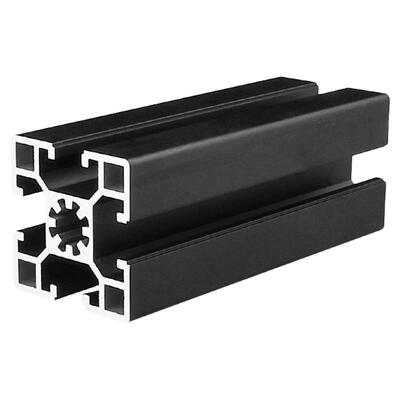 工业铝型材欧标4545磨砂黑铝合金型材方管框架流水线工作台铝配件