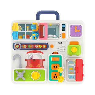 忙碌板开锁儿童玩具1-2岁宝宝益智蒙氏婴儿幼儿早教专注力男女孩3