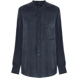 预售COCOBELLA气质通勤铜氨丝衬衫2026春宽松立领垂感衬衣SR103A