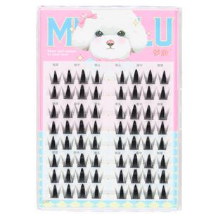 梦鹿淘气精灵假睫毛女大容量自然浓密单簇分段式芭比漫画上镜