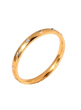 小号五号锆石钛钢戒指女小众指环