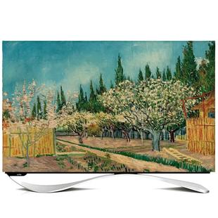 台式电脑防尘罩键盘屏幕盖布盖电脑的防尘布27寸显示器遮尘防晒罩