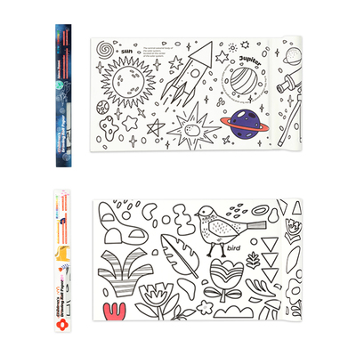 卡通画花芽超长5米大卷画幼儿园