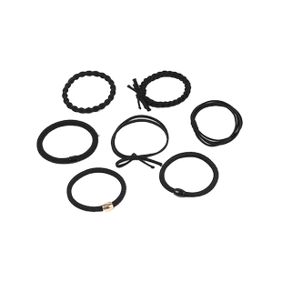 黑色皮筋女扎头高弹力耐用头绳2023新款高端简约发绳绑头发女发圈