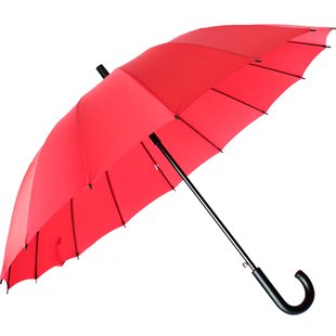 全自动雨伞女男折叠韩国结婚红伞大号双人长柄黑色弯柄广告彩虹伞
