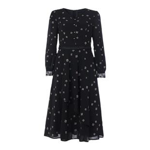 声雨竹官方旗舰店秋季新款女士连衣裙商场同款收腰中长裙子高级感