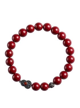 大善堂朱砂纯银手串雕刻福禄葫芦手链马年本命年新款正品男女饰品