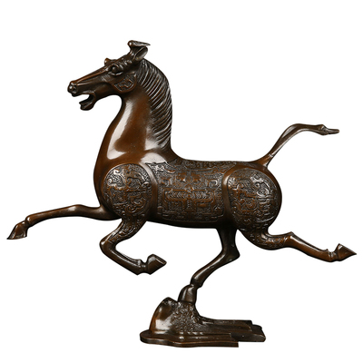 匠泽铜魂铜马踏飞燕礼品摆件
