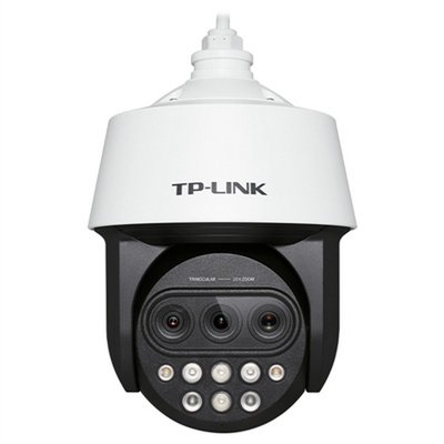 TP-LINK普联 20倍变焦 双频5G WiFi监控摄像头高速球机 360°全景室外防水远程网络高清 5420X三目变焦无线版