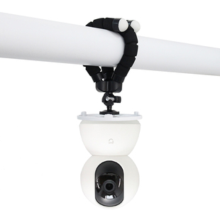 免打孔云台适用于小米萤石华为监控摄像机头底座智能摄像头固定万向蛇形管支架落地桌面悬壁式可调节