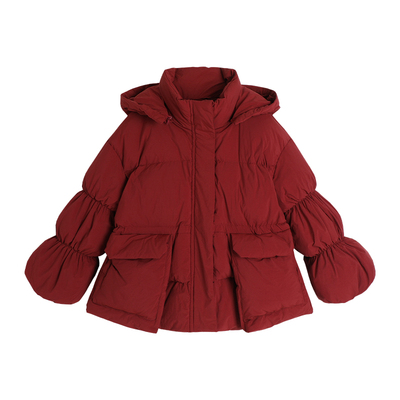 新年衣服儿童百搭连帽保暖羽绒服