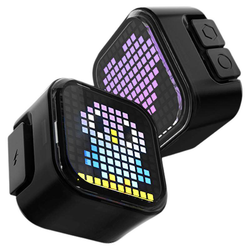 2025全彩智能自行车尾灯DIY表情