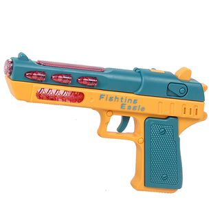 卡通投影手枪儿童电动玩具枪小男孩声光音乐震动冲锋抢宝宝机关枪