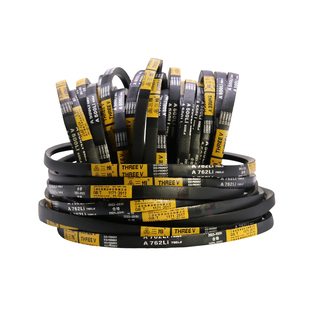 THREEV三维三角带橡胶硬线传动带A型1118-2120电机电器包布用同步