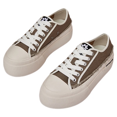 ARTICLE NO.新品厚底增高帆布鞋低帮休闲鞋单鞋女鞋春夏款