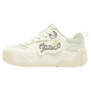 乔丹质燥蛋糕鞋女鞋2025秋季防滑低帮板鞋运动鞋女QDL052252522