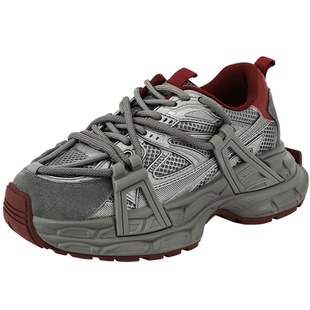 【马年系列】UBZ 厚底老爹鞋女2026年春新年款红色增高休闲运动鞋