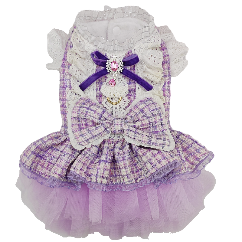 颜色俏皮小香风宠物衣服私宠手作