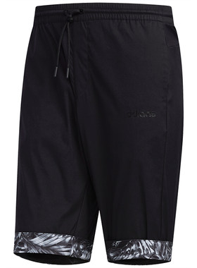 Adidas/阿迪达斯正品NEO男裤新款运动裤休闲五分裤短裤EJ7077